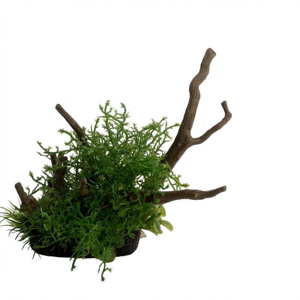 Artificial Aquarium Branch Plant Ornament with Resin Base – 172 Series