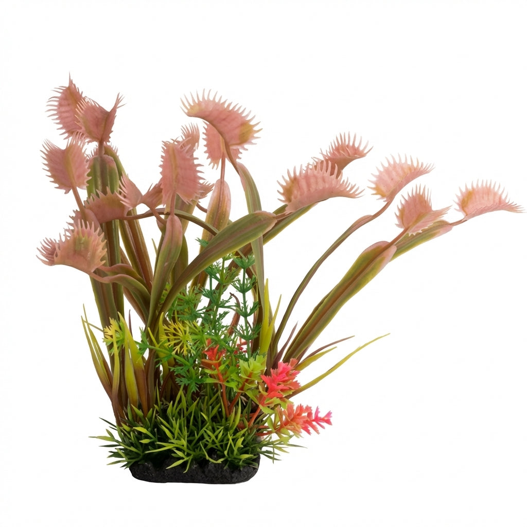 20616 Series Carnivorous Plant Style Artificial Aquarium Decoration – 20 cm / 7.9 in, 120 g Resin Base