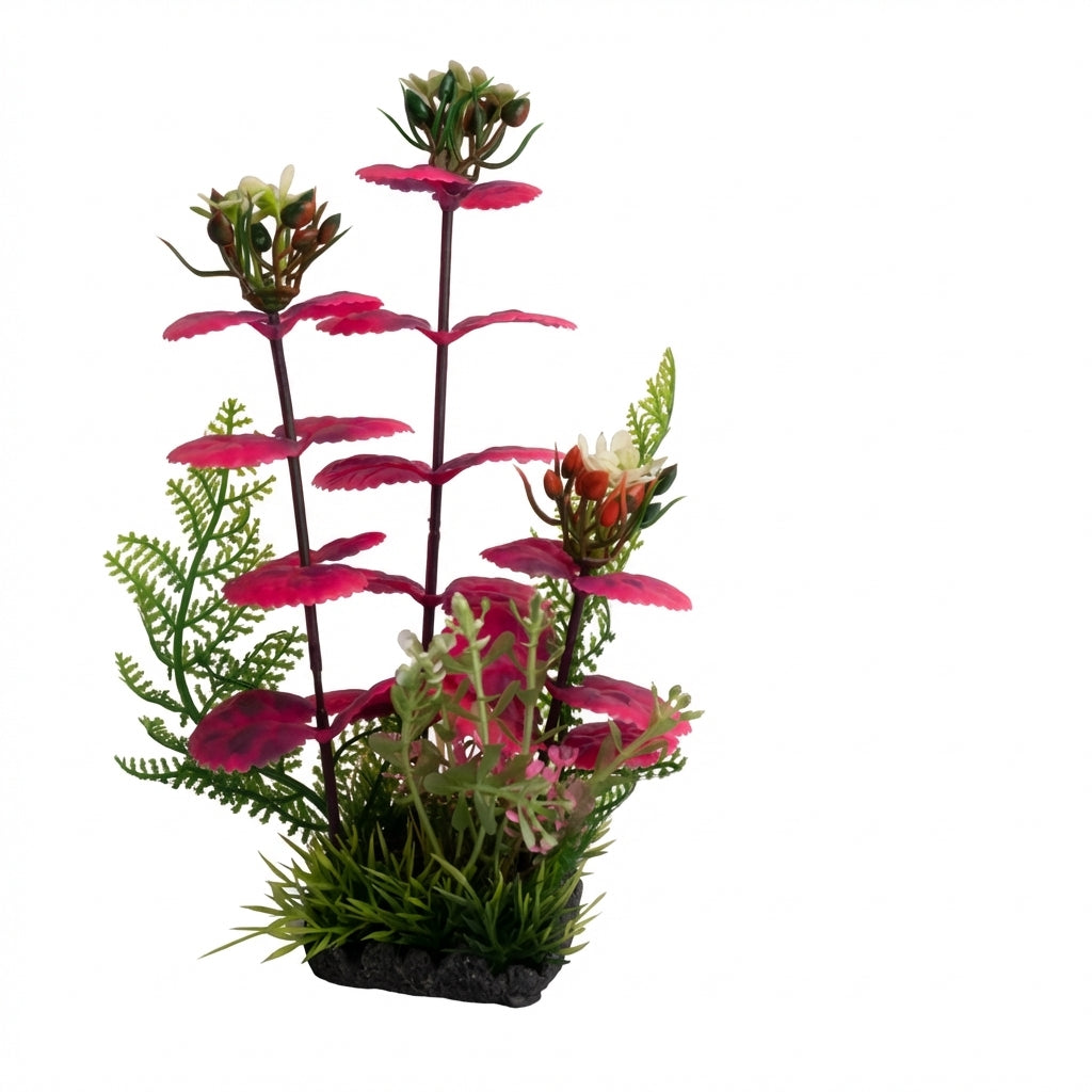2062 Series Artificial Aquarium Plant Decoration – 20 cm / 7.9 in, 120 g Resin Base