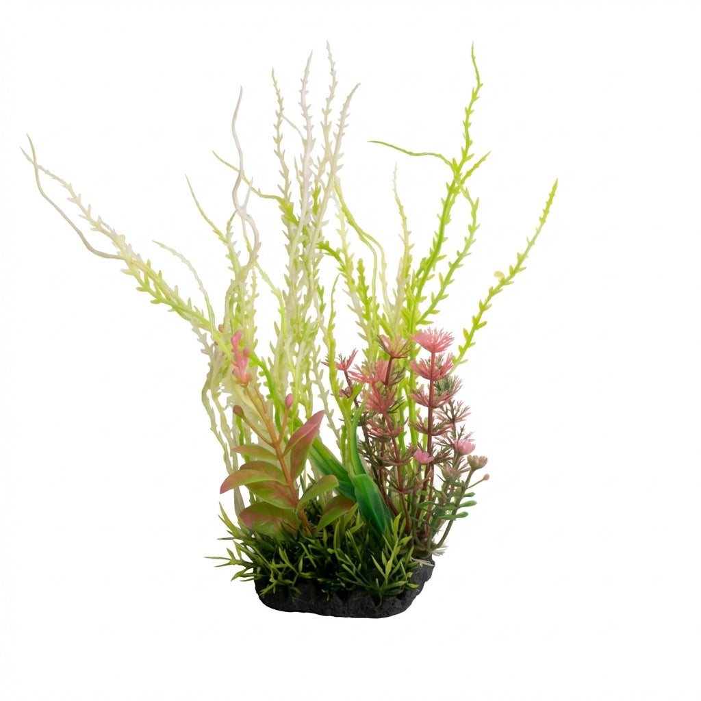Tall Grass Series Artificial Aquarium Plant Decoration – 20–22 cm / 120 g Resin Base