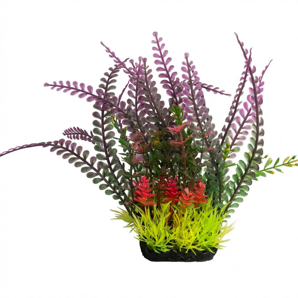 22671 Series Artificial Aquarium Plant Decoration – 22 cm / 8.7 in, 120 g Resin Base