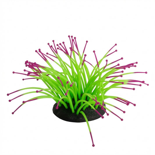 Silicone Tentacle Sea Anemone Aquarium Ornament with TPR Base – 1013 Series