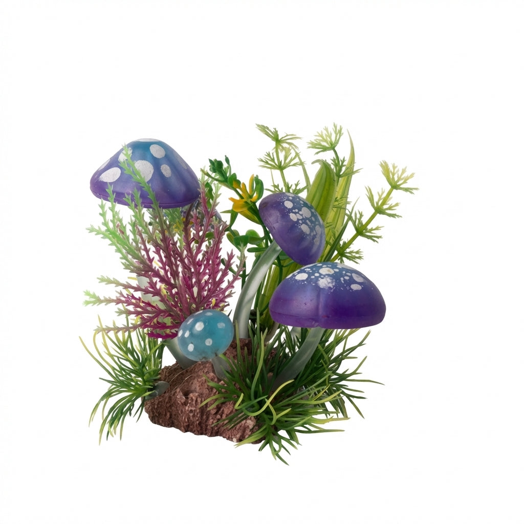 Silicone Mushroom Aquarium Ornament – 1313 Series