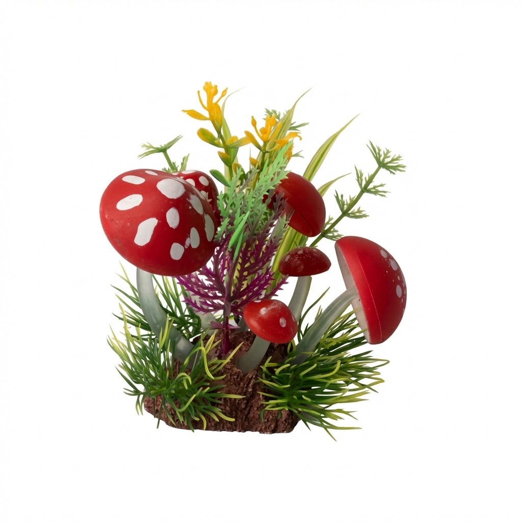 Silicone Mushroom Aquarium Ornament – 1313 Series