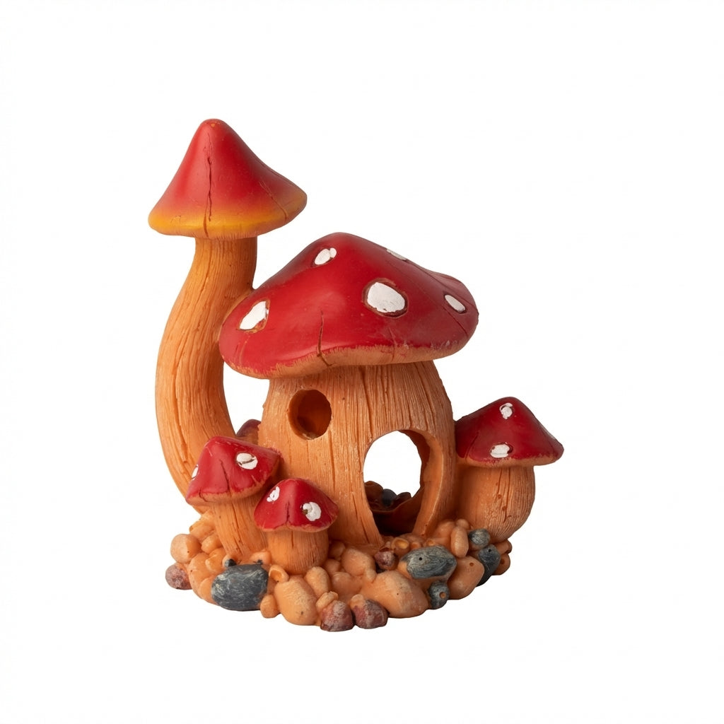 Resin Mushroom Aquarium Decorations