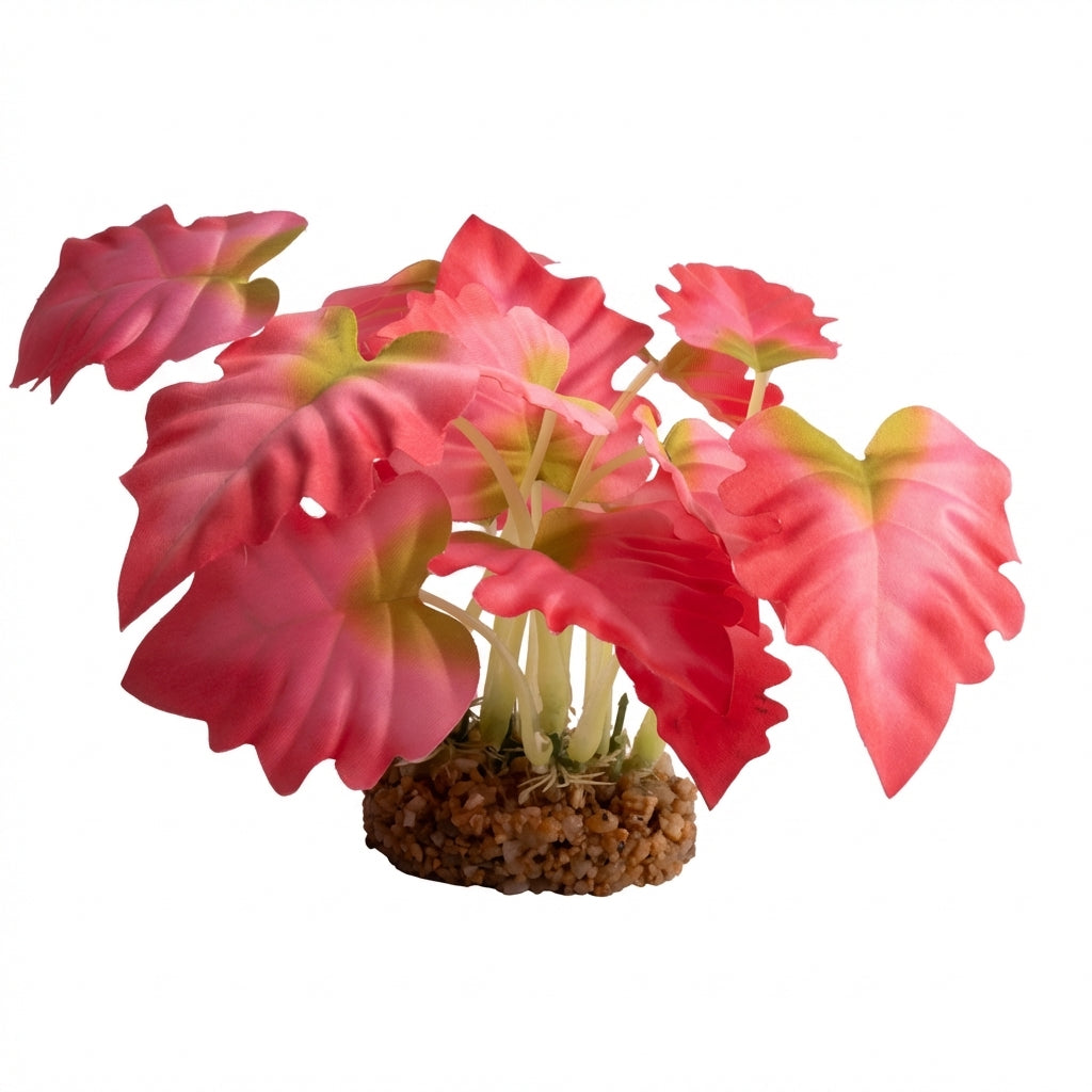 Artificial Aquarium Variegated Leaf Plant Ornament – Large Leaf Series