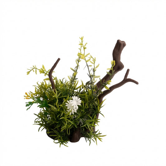 Artificial Aquarium Branch Plant Ornament with Resin Base – 181 Series