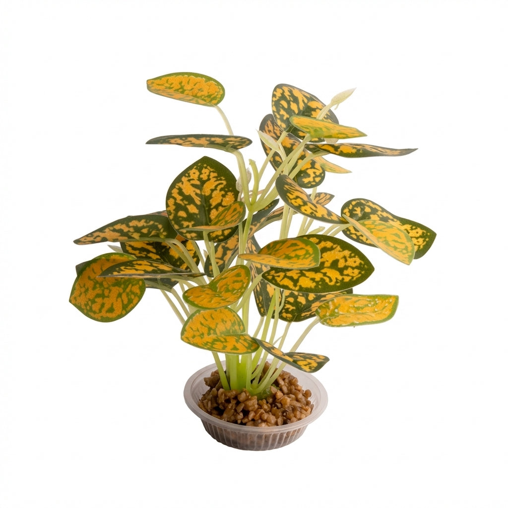 Artificial Aquarium Variegated Leaf Plant Ornament – 1820 Series
