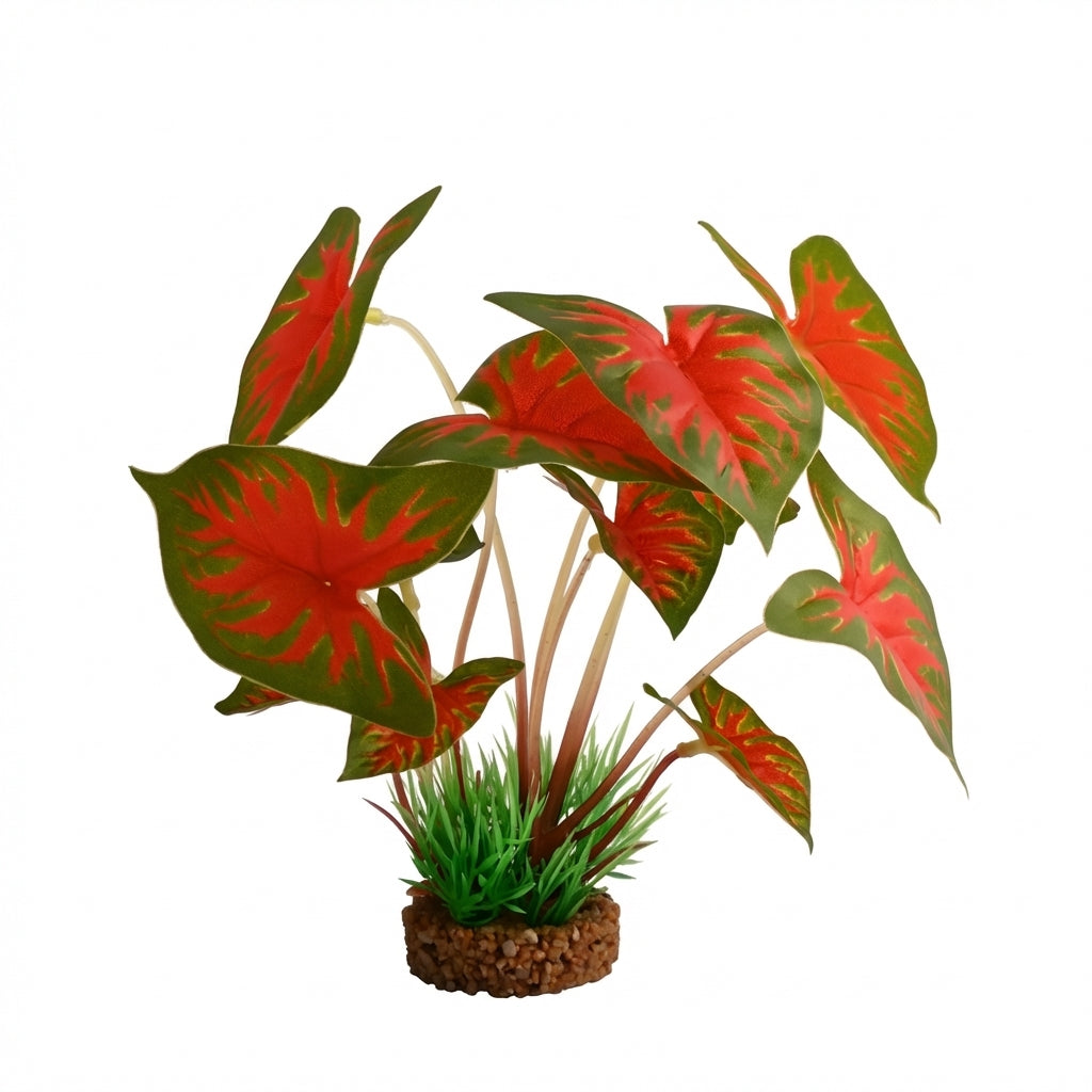 Artificial Aquarium Broad Leaf Plant Ornament – 200 Series