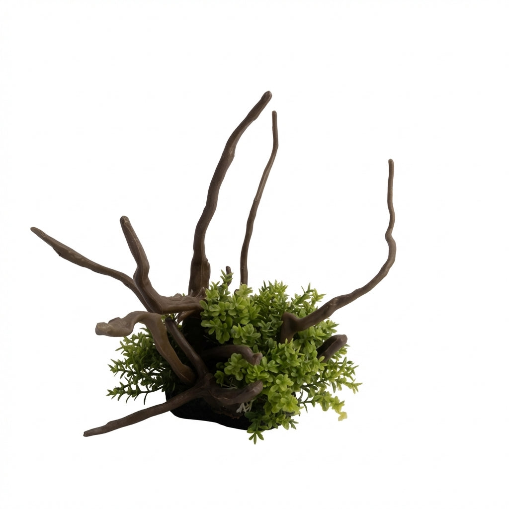 Artificial Aquarium Branch Plant Ornament with Resin Base – 201 Series