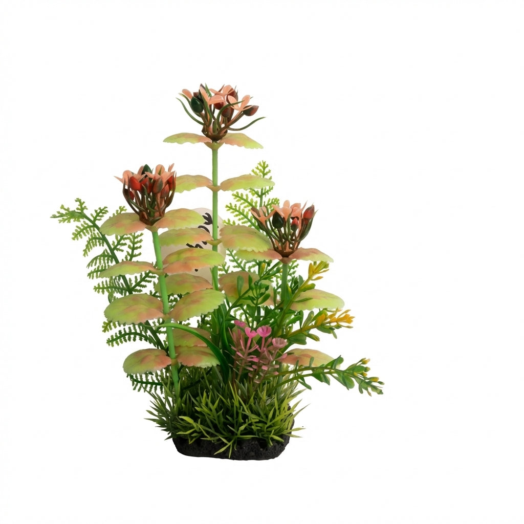 2062 Series Artificial Aquarium Plant Decoration – 20 cm / 7.9 in, 120 g Resin Base