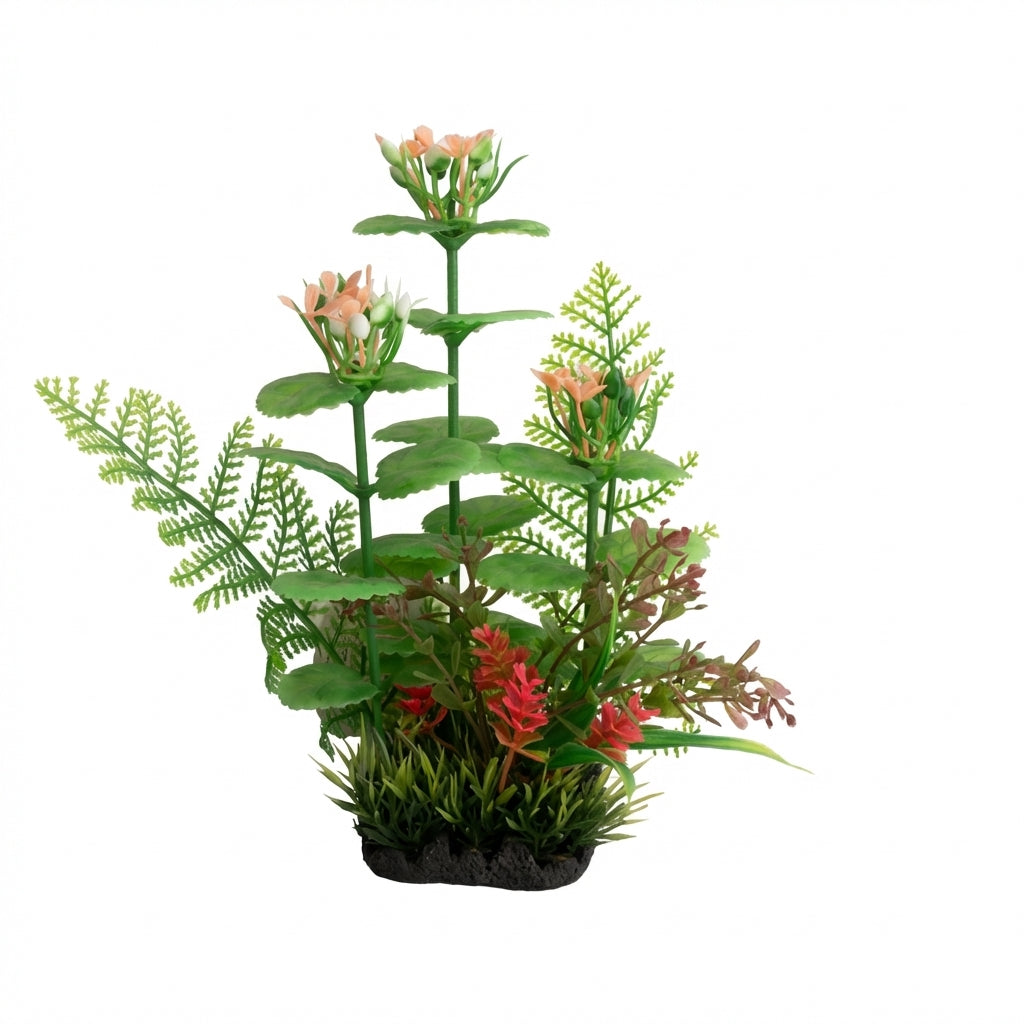 2062 Series Artificial Aquarium Plant Decoration – 20 cm / 7.9 in, 120 g Resin Base
