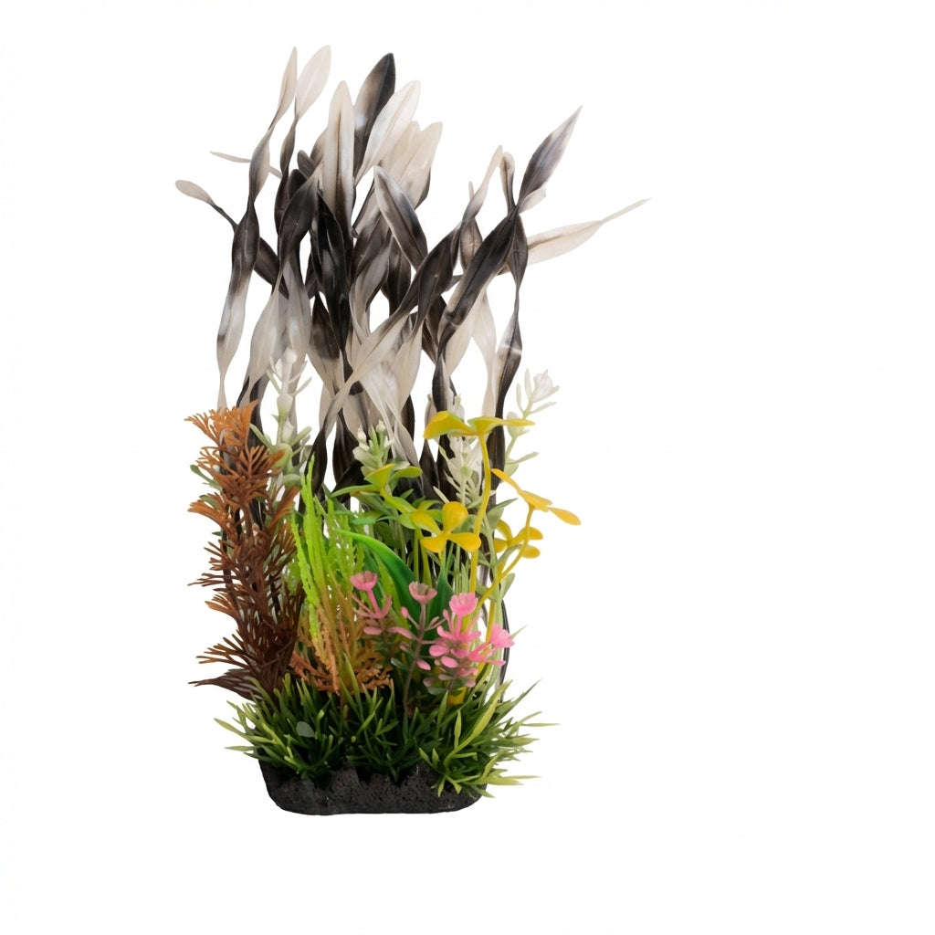 20633 Series Artificial Aquarium Plant Decoration – 20 cm / 7.9 in, 120 g Resin Base