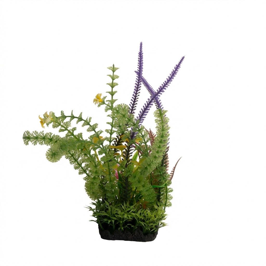 Tall Grass Series Artificial Aquarium Plant Decoration – 20–22 cm / 120 g Resin Base