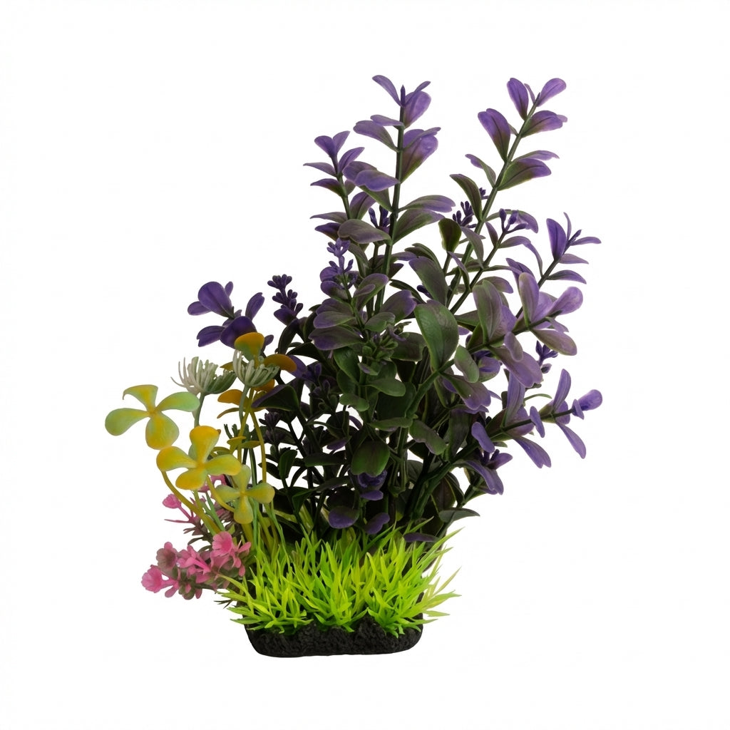 22602 Series Artificial Aquarium Plant Decoration – 22 cm / 8.7 in, 120 g Resin Base