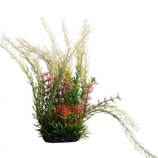 22609 Series Artificial Aquarium Plant Decoration – 22 cm / 8.7 in, 120 g Resin Base