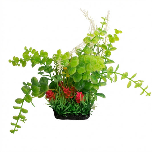 22615 Series Artificial Aquarium Plant Decoration – 22 cm / 8.7 in, 120 g Resin Base