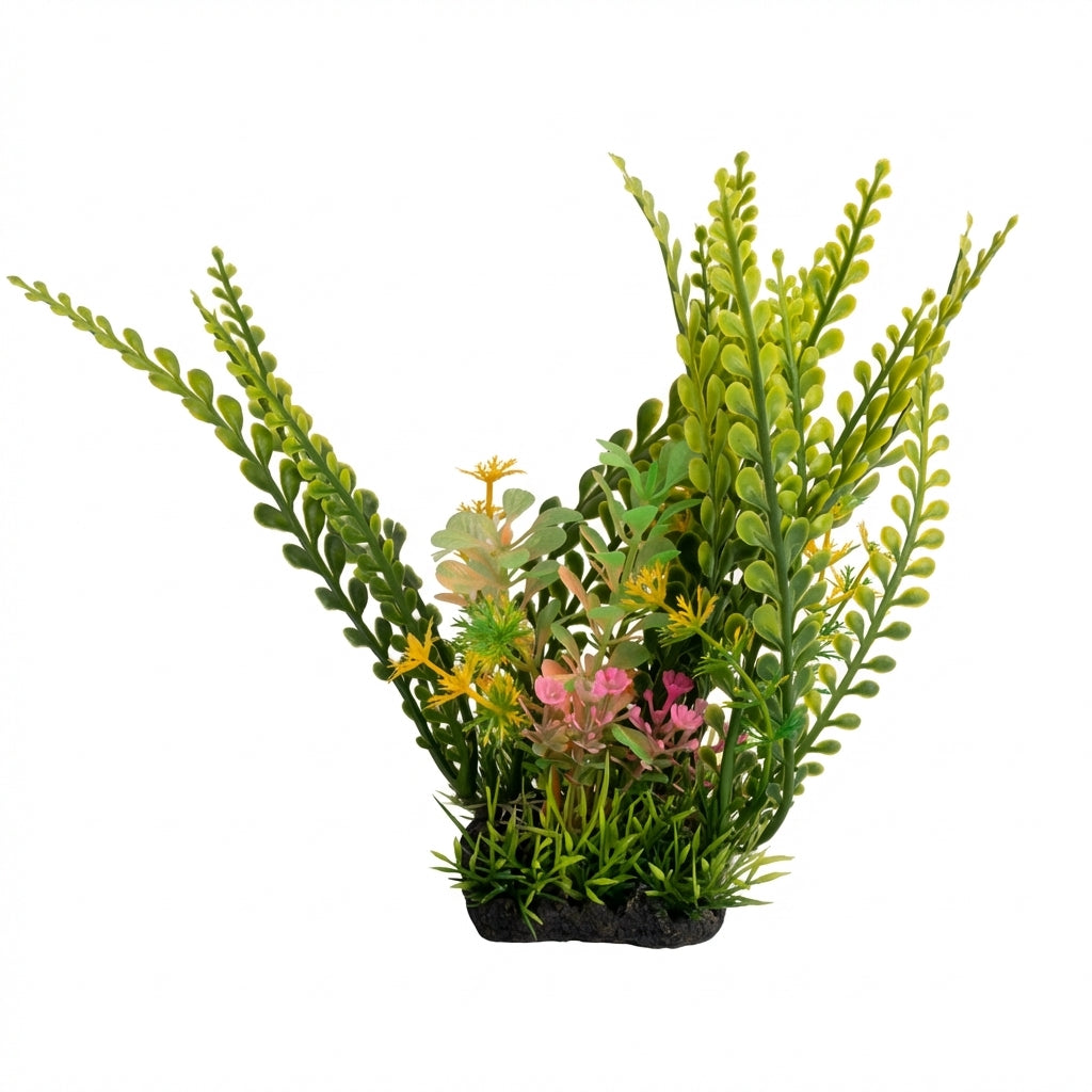 22671 Series Artificial Aquarium Plant Decoration – 22 cm / 8.7 in, 120 g Resin Base