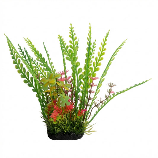 22671 Series Artificial Aquarium Plant Decoration – 22 cm / 8.7 in, 120 g Resin Base