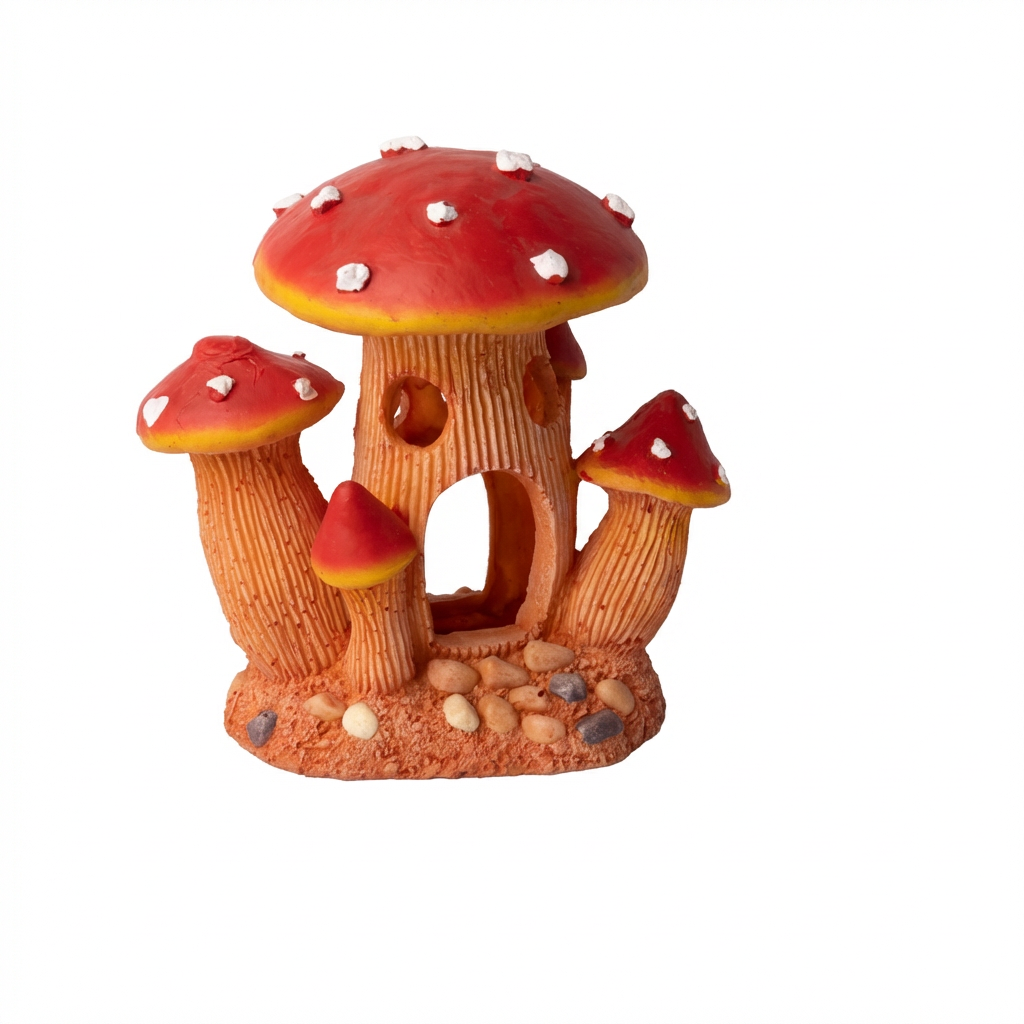 Resin Mushroom Aquarium Decorations
