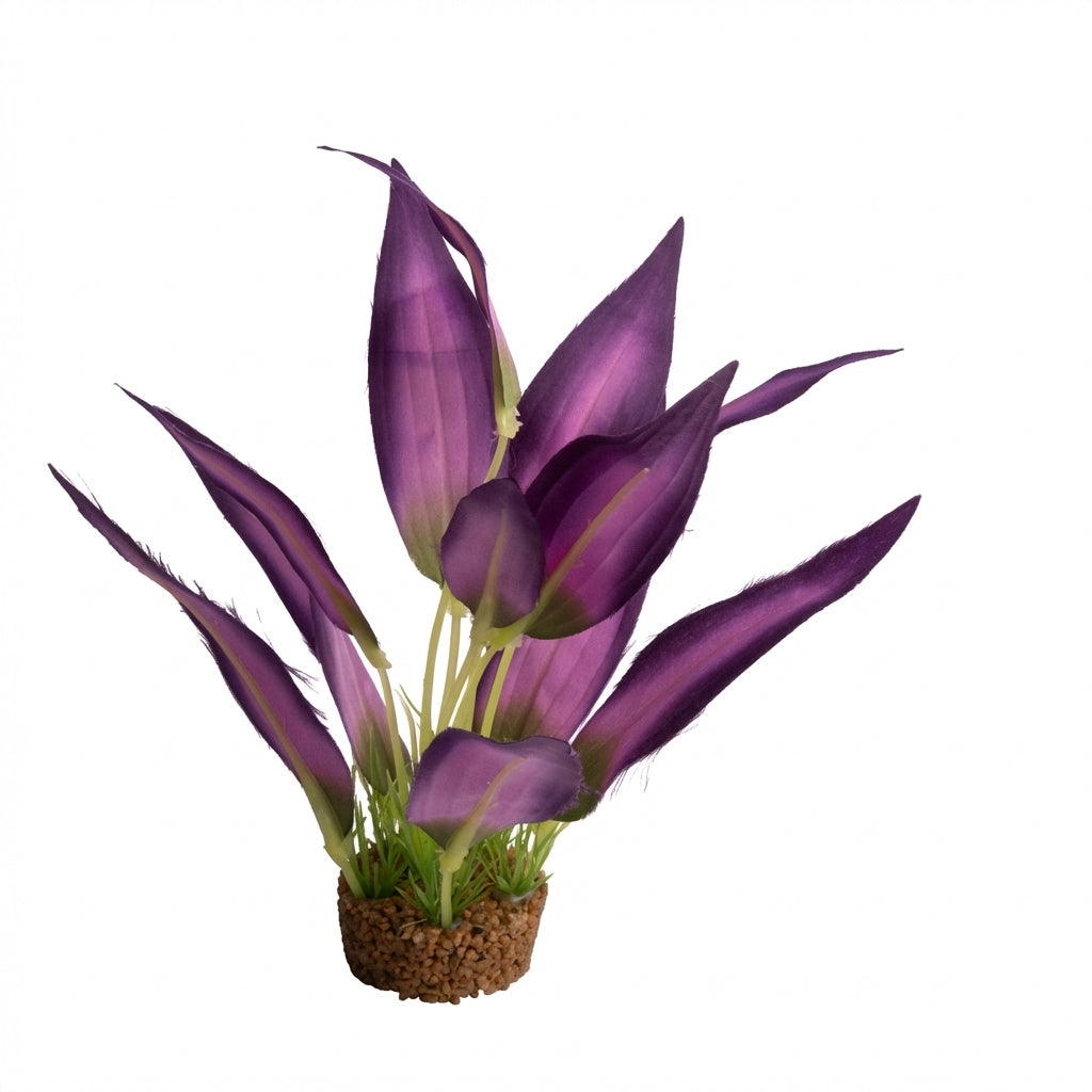Artificial Aquarium Upright Broad Leaf Plant Ornament – 2608 Series