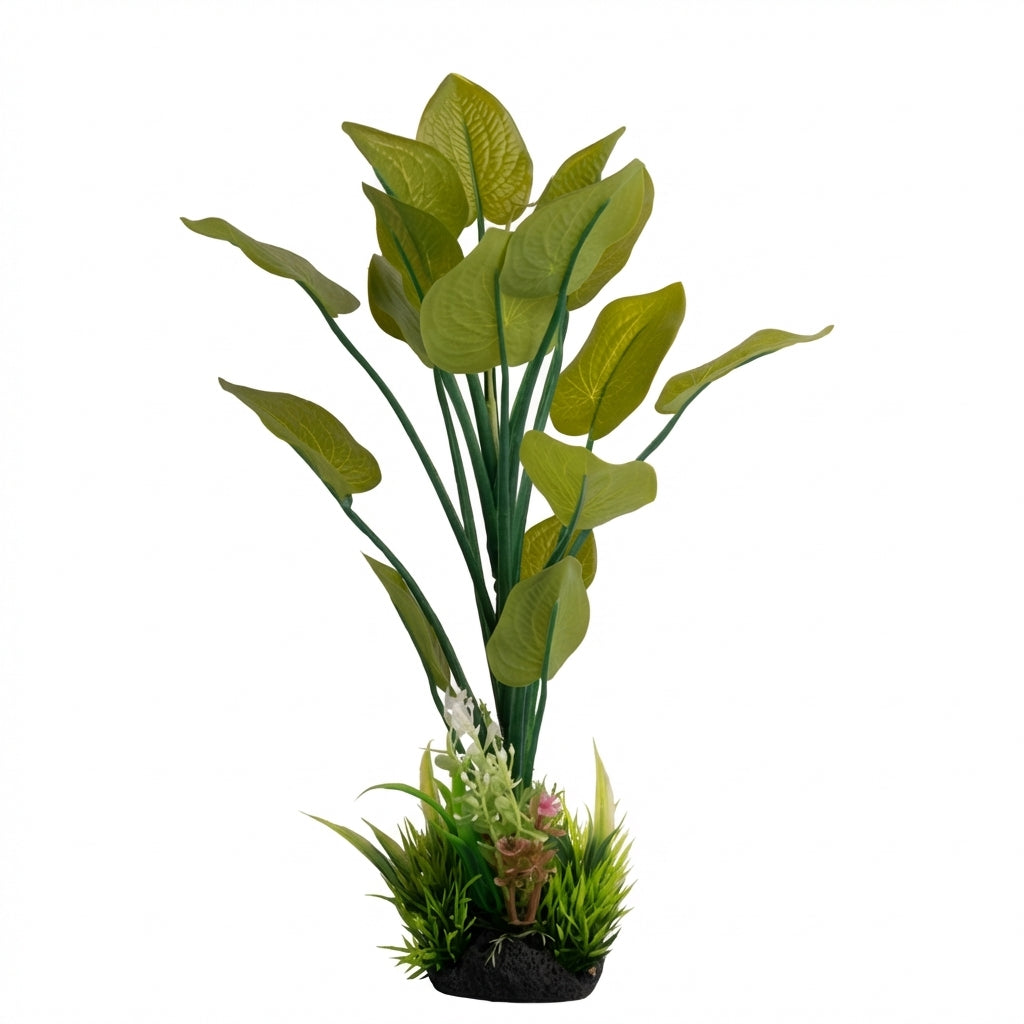 30600 Large Broad-Leaf Artificial Aquarium Plant – 30 cm / 11.8 in