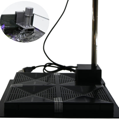 1.83 Gallon Rotating Glass Aquarium Kit with LED Light
