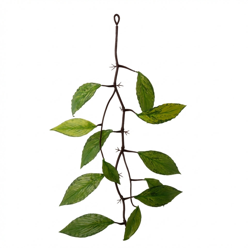 Artificial Reptile Terrarium Hanging Vines – Assorted Leaf Styles