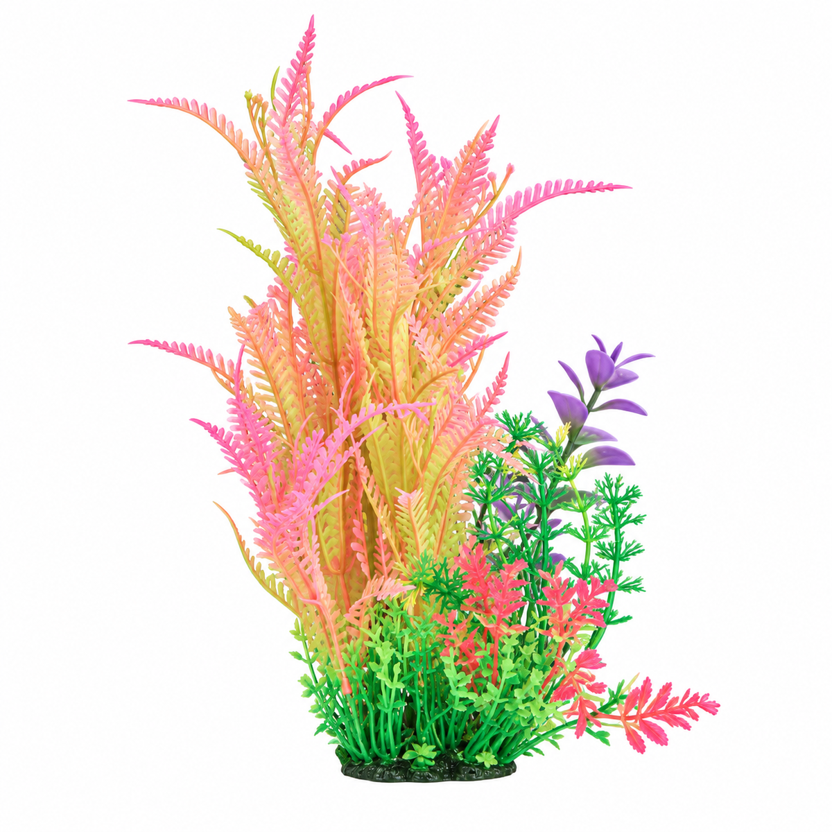 22614 Series Artificial Aquarium Plant Decoration – 22 cm / 8.7 in, 120 g Resin Base