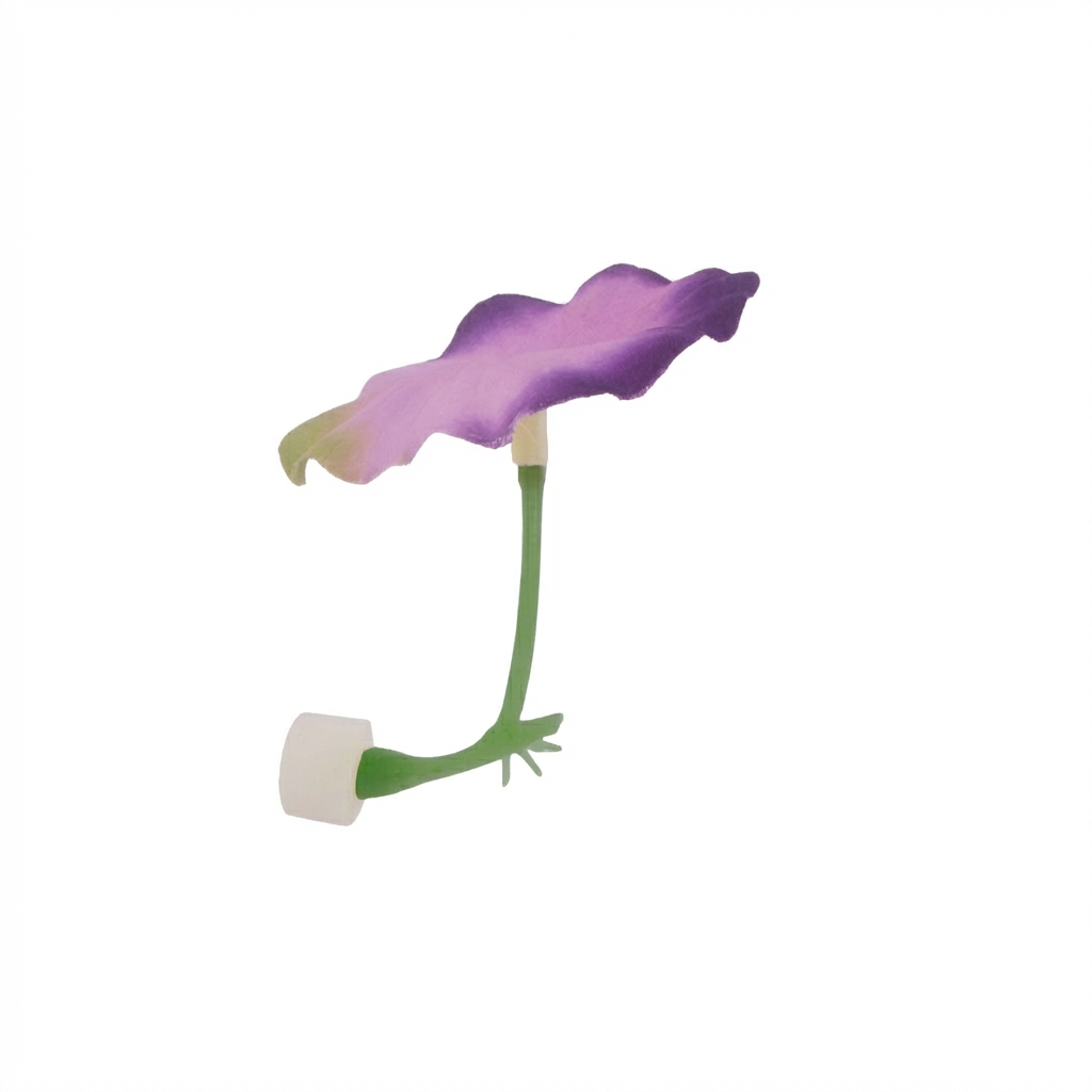 Artificial Lotus Leaf Aquarium Decoration with Suction Cup