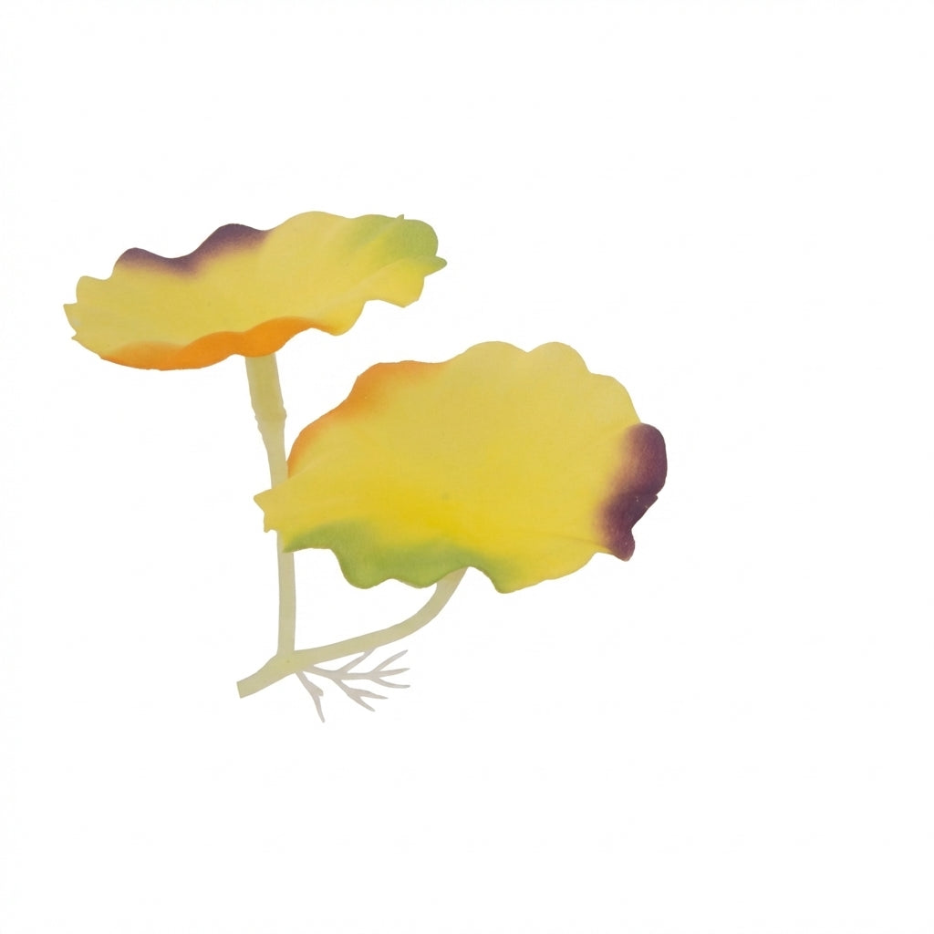 Artificial Lotus Leaf Aquarium Decoration with Suction Cup