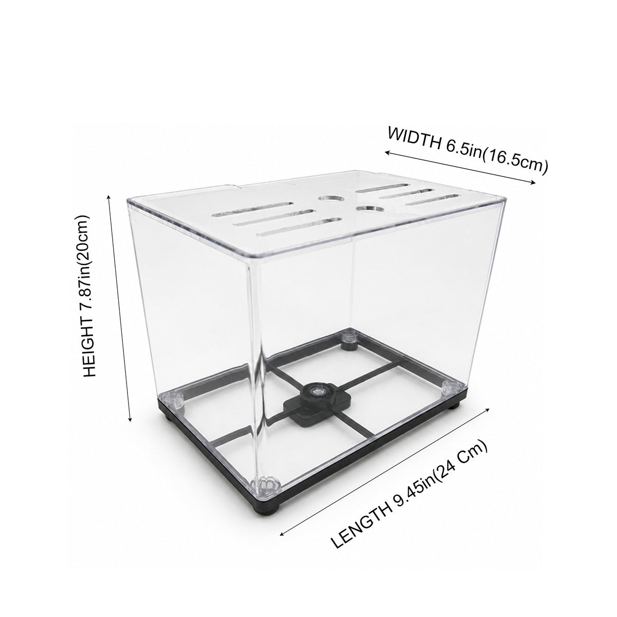 1.99 Gallon PC Betta Aquarium Kit with Rockery Landscape