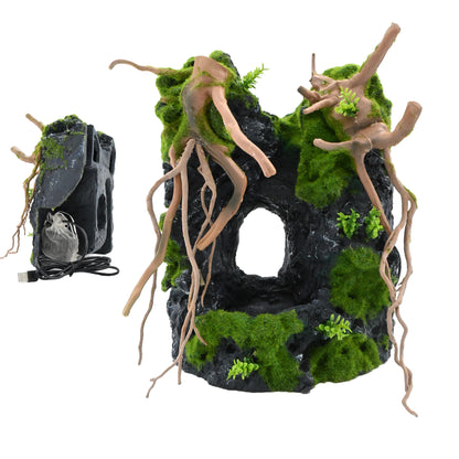 5.75 Gallon Glass Aquarium Kit with Flowing Sand Waterfall